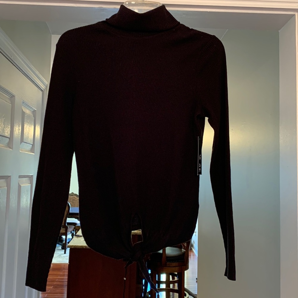 Nic + Zoe Brand New Black Turtleneck Long Sleeve Shirt Size Small New WithTag
